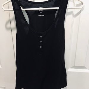 Simple black tank top